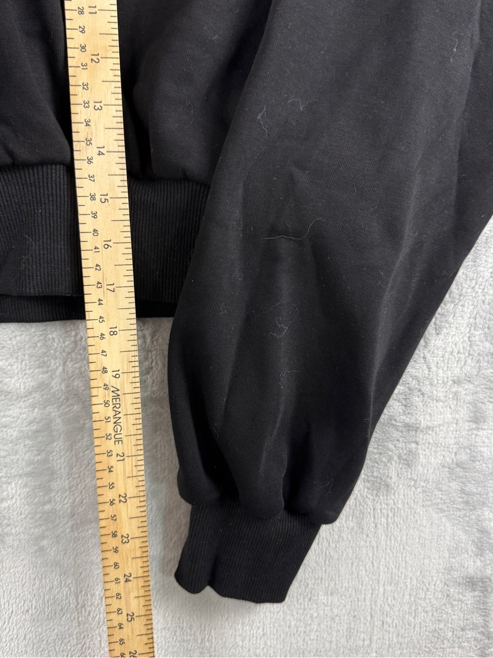 Black Half Zip Lounge Set Sweatshirt Jogger Set crop streetwear relax y2k Size M - Picture 7 of 12